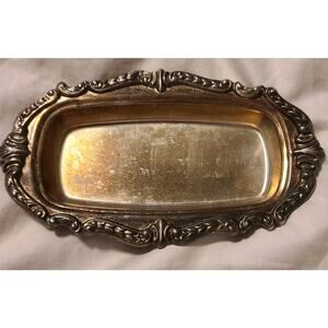 Vtg Sheridan Silver Plated Butter Dish